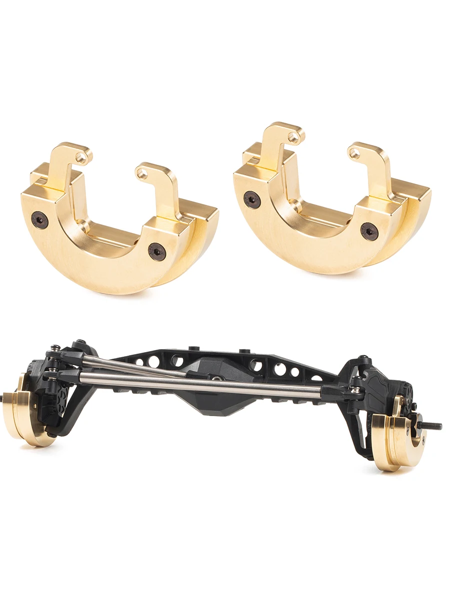 Geteiltes Messinggewicht-Set mit niedrigem COG für Axial Vanquish Capra SCX10 III AR45 Portalachse 1/10 RC Crawler LCG Upgrade