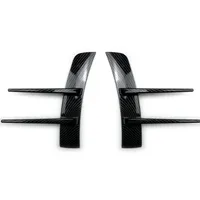 2Pcs Car Front Rear Bumper Side Air Vent Splitter Spoiler Canard Car Side Vent Trim Spoiler Canards Splitter Car Accessories