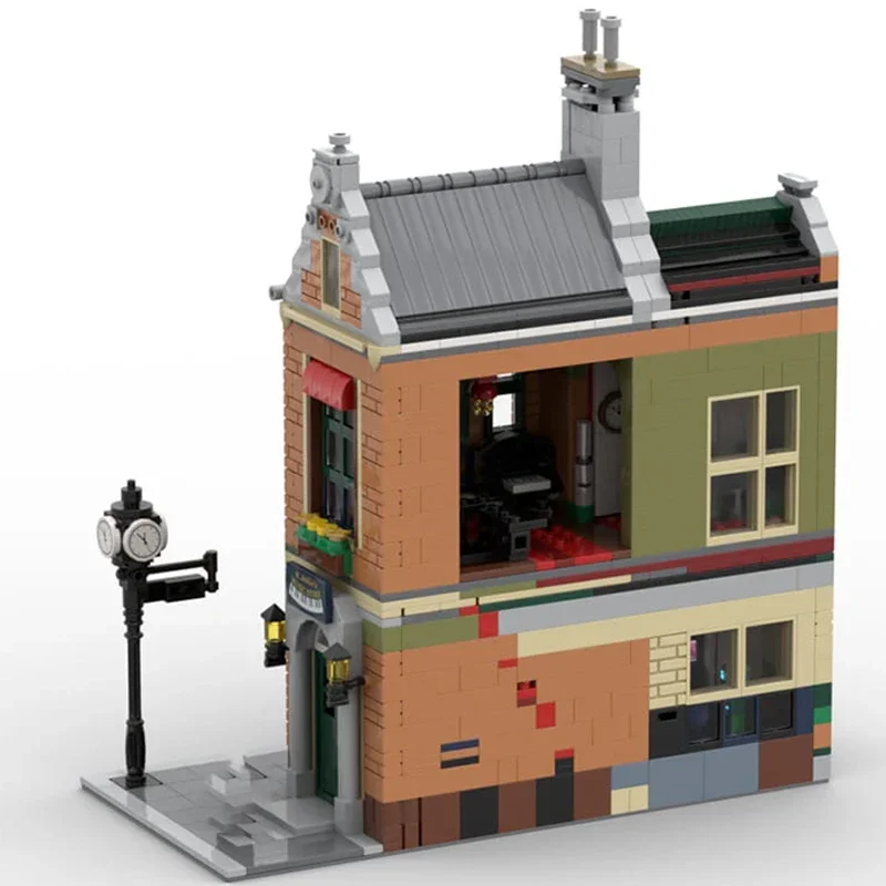 Moc Mattoni da costruzione Street View Modello Jollie's Music Store Tecnologia Blocchi modulari Regali Giocattoli per bambini Set fai da te Assemblaggio