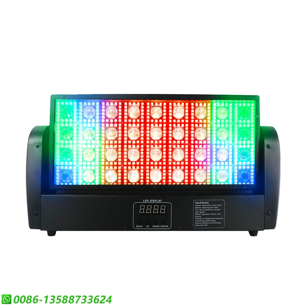 Imagem -06 - Rgbw Led Wash Beam Effect Strobe 36 e 36 Zone Moving Head Dmx512 Controle Único Corrida de Cavalos Concerto Bar Clube Iluminação Noturna