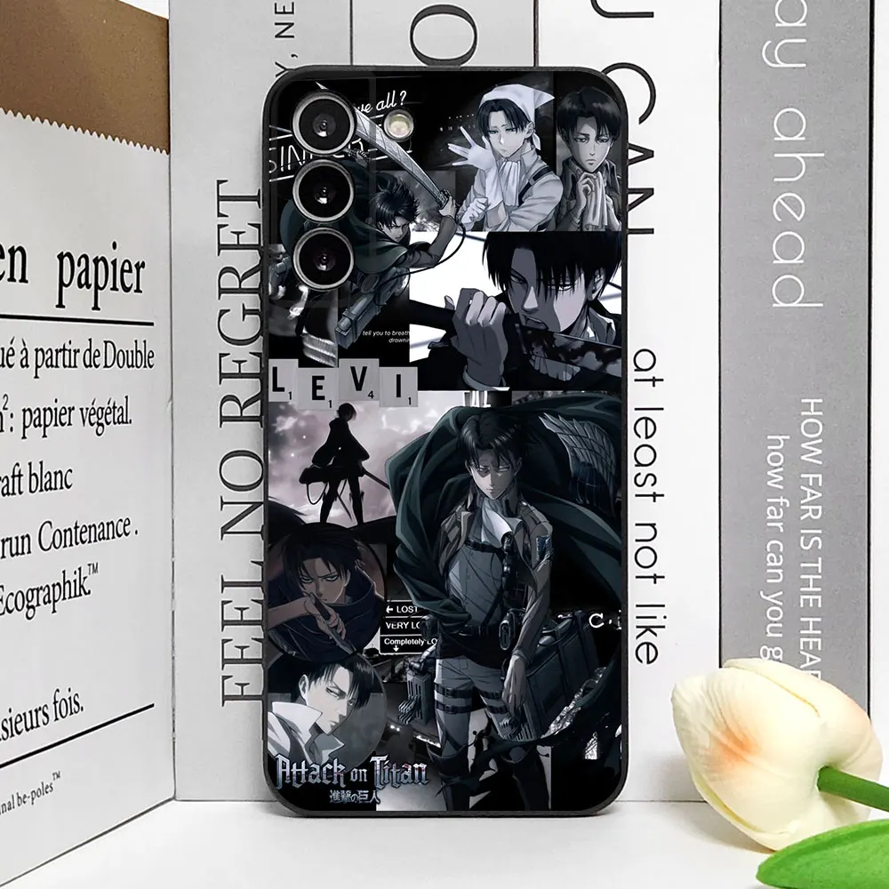 Anime Japanese Allen Attack on Titan Phone Case for Samsung Galaxy S24 S23 S22 S21 S20 Ultra Plus FE Shockproof Soft Cover Funda