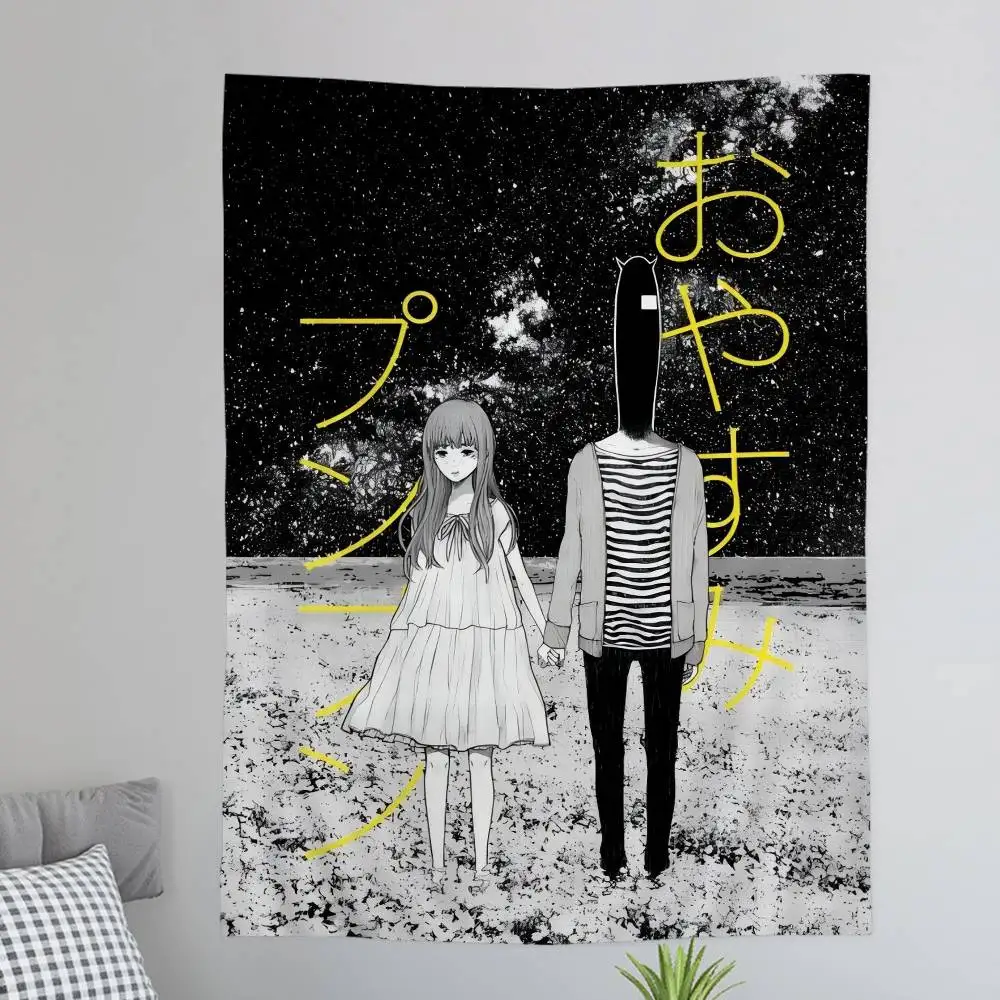 Anime G-Goodnight Punpun Cartoon Tapestry Wall Hanging Decoration Household Home Decor