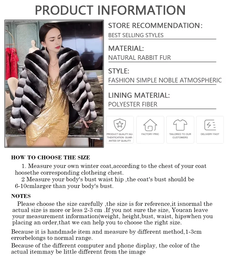 本物の女性のウサギの毛皮のコート,チンチラジャケット,ナチュラル,ショート,フワフワ,ベストセラー