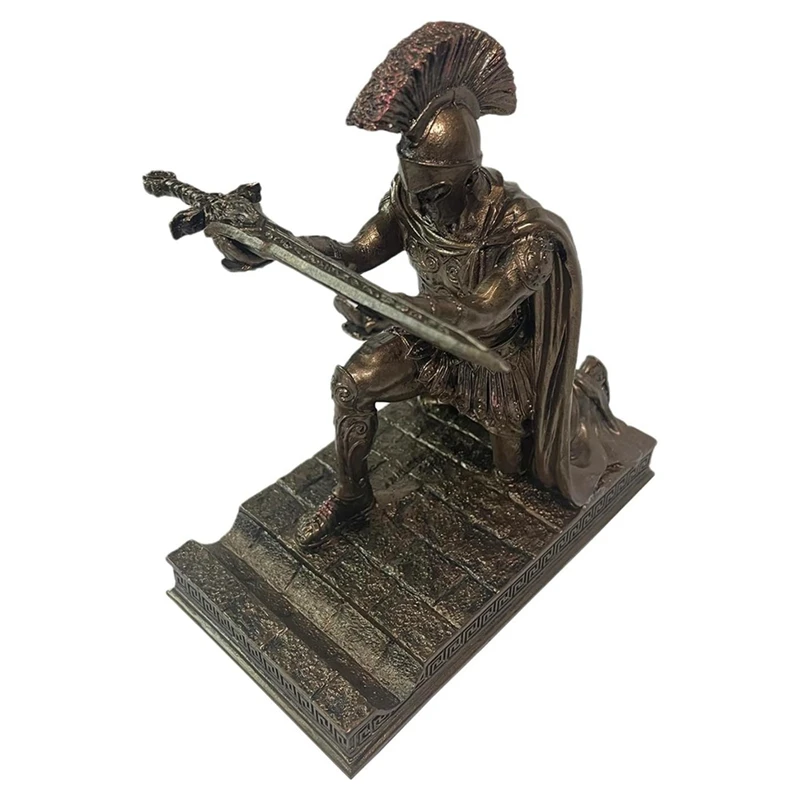 

Knight Pen Holder With Helmet Statue Pen Holder Armor Roman Knight With Magnetic Pen Holder Phone Stand