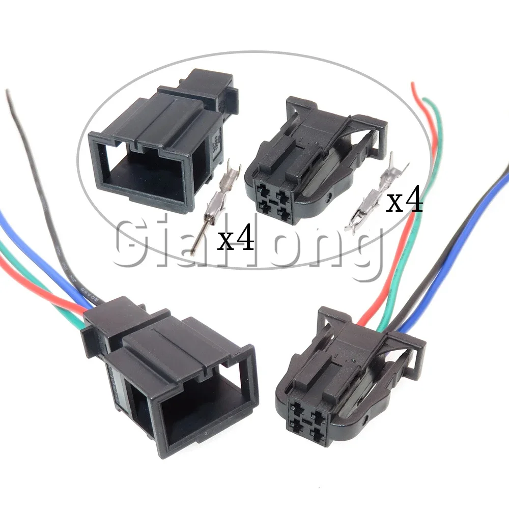 1 Set 4 Ways Auto AC Assembly Parts 3B0972732 3B0972722 Car Unsealed Socket Automobile Taillight Electric Wire Connector