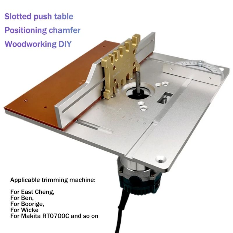 Router Table Insert Board Electric Wood Milling Chamfering Trimming Machine Flip Board Multifunctional Lifting Workbench