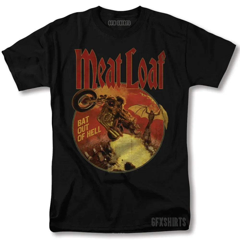 Meat Loaf Bat Out of Hell Shirt Rock Concert Graphic Design T-Shirt