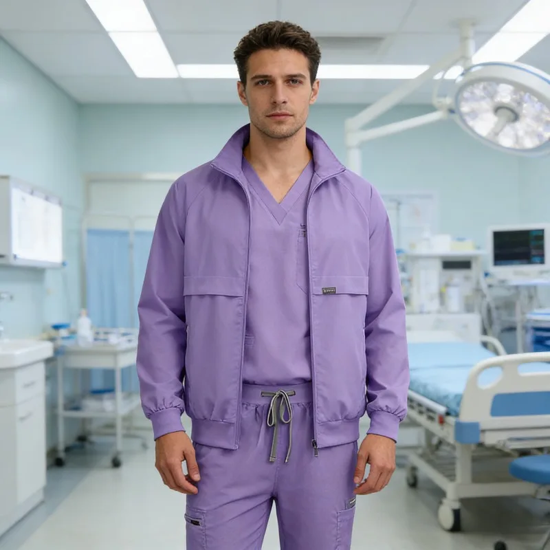 

Autumn and Winter Thick Three Piece Set of Hand Wash Clothes, Medical Staff Work Clothes, Nurse Clothes, Hand Brush Clothes.