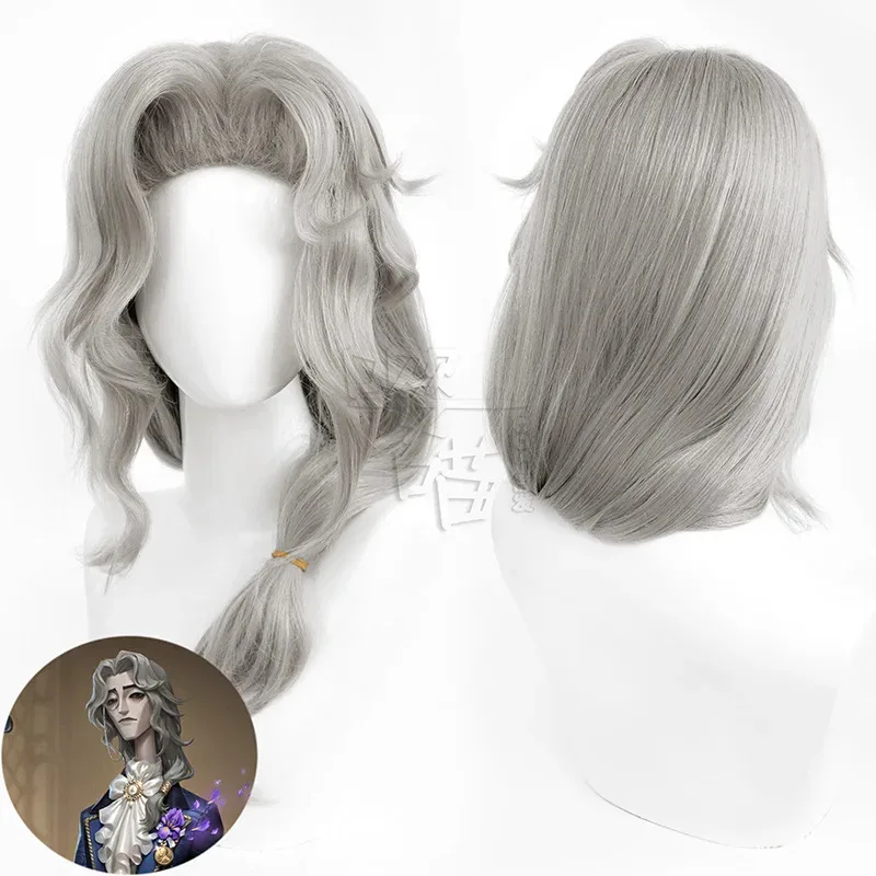 LQHermit ألفا لورينز شعر مستعار تأثيري لعبة الهوية الخامس مقاومة للحرارة الاصطناعية أنيمي هالوين تأثيري ازياء الناسك ألفا لورينز واي #4