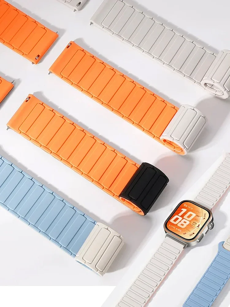 Magnetisches Silikonarmband für Huawei Watch Fit 5 Pro/5/4/3, Sportarmband, Armbänder, Huawei Watch Fit 5 Armbänder