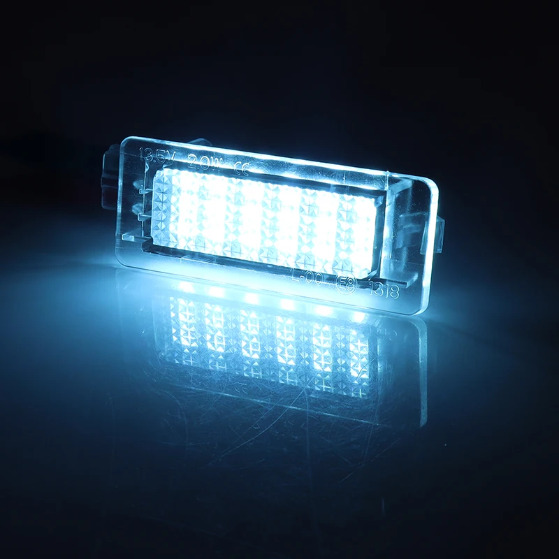 Luces Led para matrícula trasera, 2 uds., para Renault Captur Kaptur Espace Fluence Scenic Latitude Laguna Modus Zoe Dacia Duster Lodgy