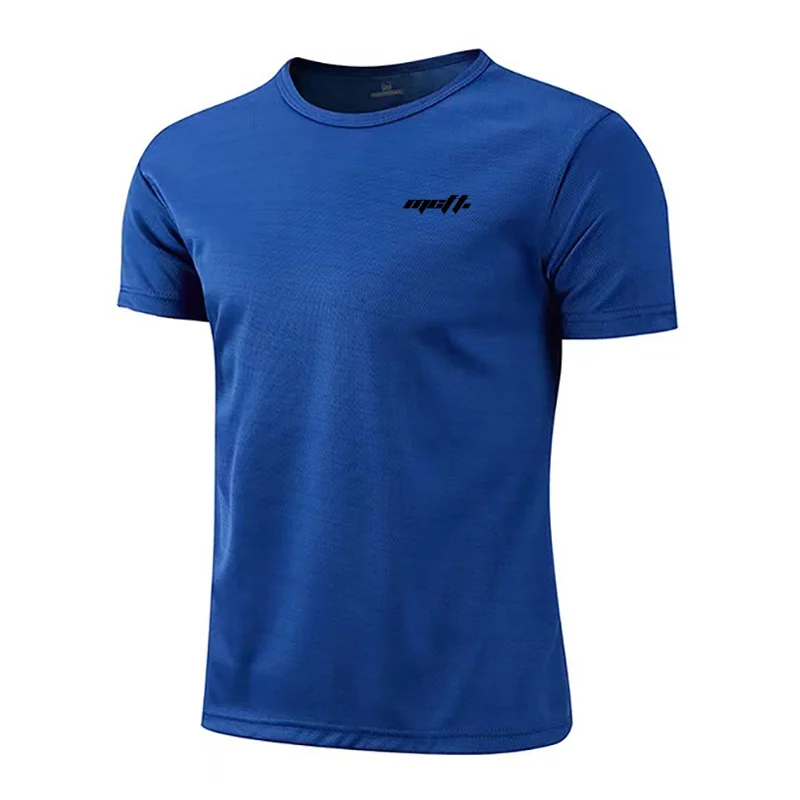 New Mens Fitness Slim Casual Mesh Summer Brand T Shirt Gym Clothing Running Quick Dry Muscle T-shirt  Bodybuilding Short Sleeve