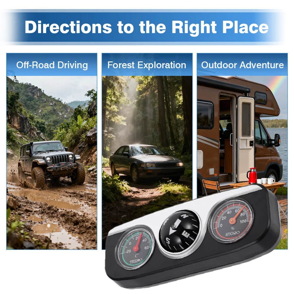3-In-1 Car Compass … - image