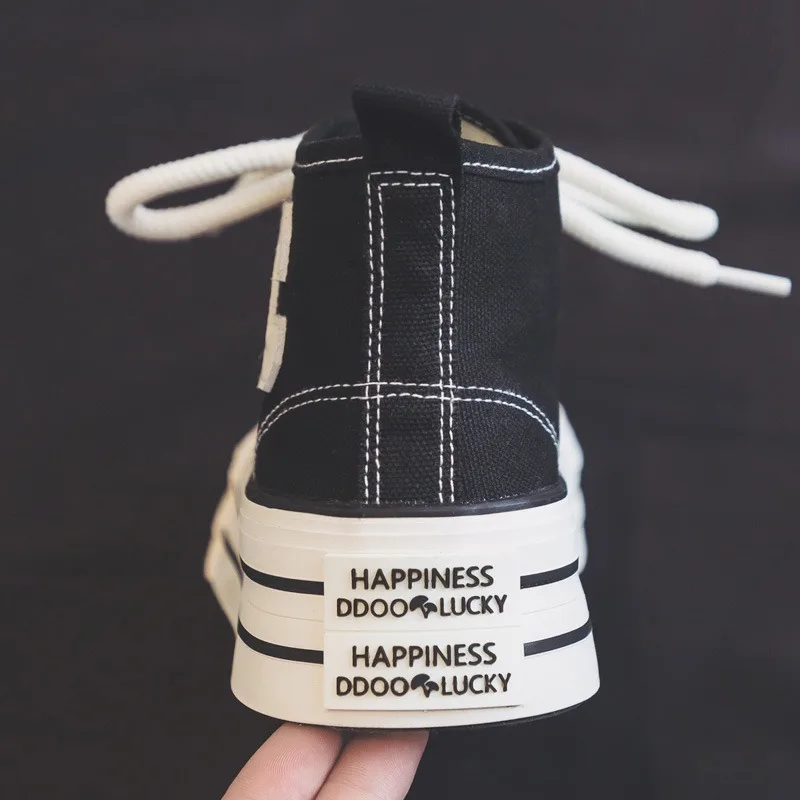 2026 Summer Women\'s Sneakers New Canvas Lace-Up Women\'s Sports Shoes Breathable Platform Sneakers Shoes White Casual Women Shoes