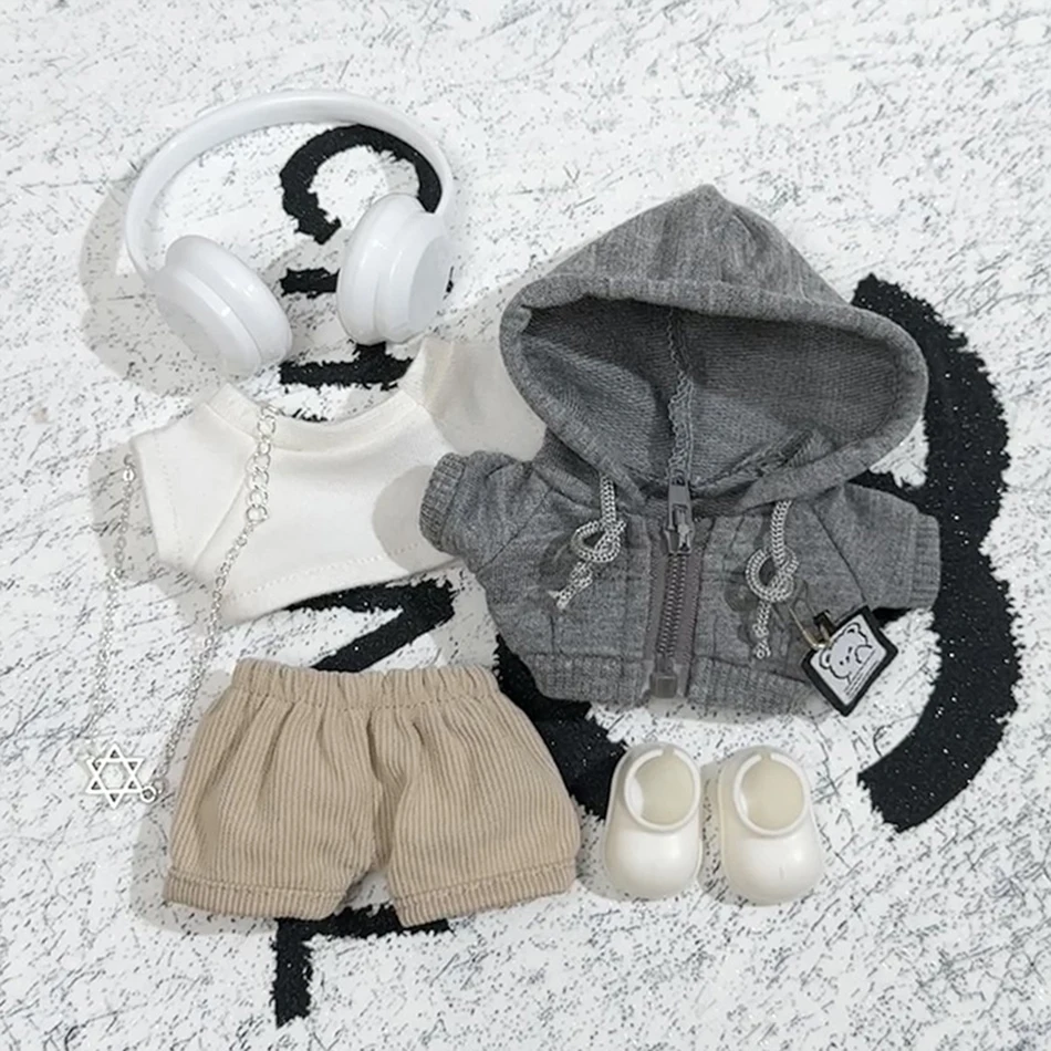 Für Labubu Big Into Energy Serie Kleidung Lässiger Hoodie Grau Freizeit Trend Mode Sweatshirt Jacke Niedliches Outfit Geschenke – Detail 9