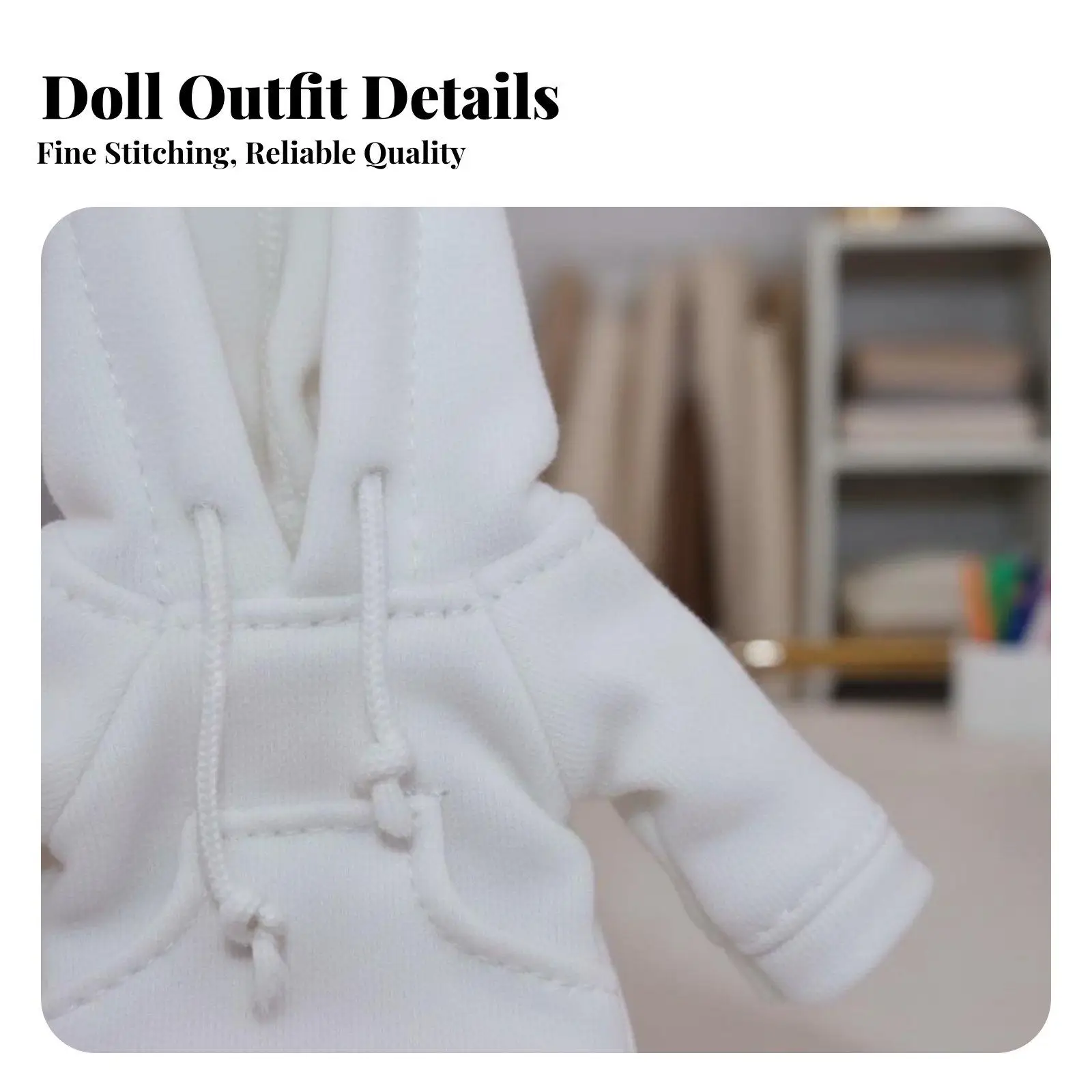 Ob11 Doll Outfit Thick Material OB11 Doll Sweatshirt Casually Design BJD Hoodie for Figure Collectors, Display