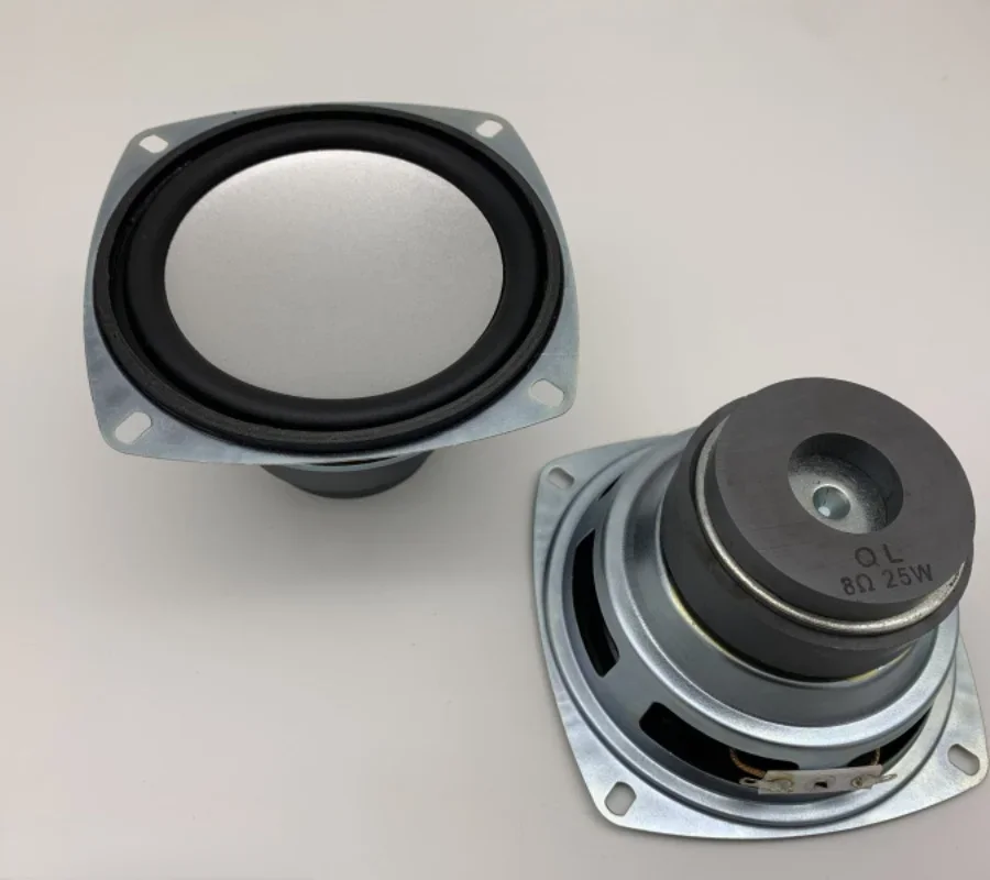 SOTAMIA 2Pcs 4 인치 서브 우퍼 스피커 8 옴 25W 우퍼 스피커 슈퍼베이스 라우드 스피커 홈 스피커 앰프 오디오 DIY