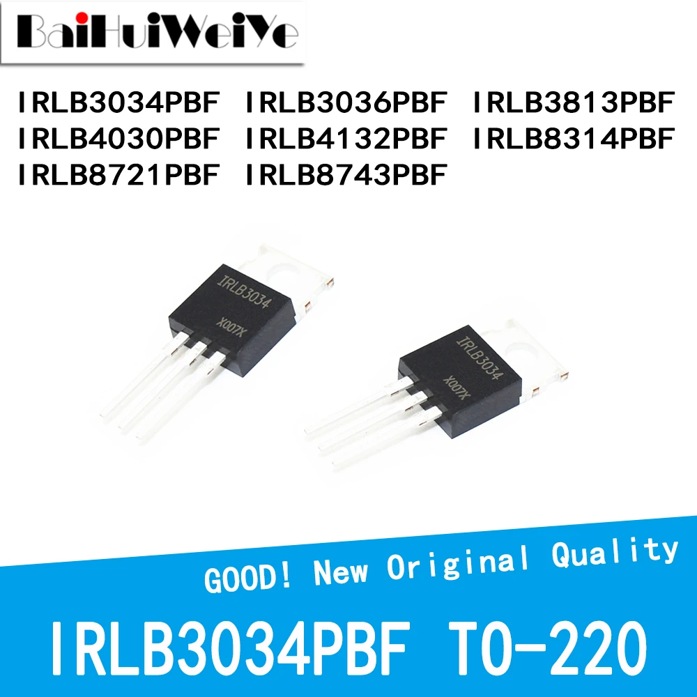 5PCS/LOT IRLB3034PBF IRLB3036PBF IRLB3813PBF IRLB4030PBF IRLB4132PBF IRLB8314PBF IRLB8721PBF IRLB8743PBF TO-220 New