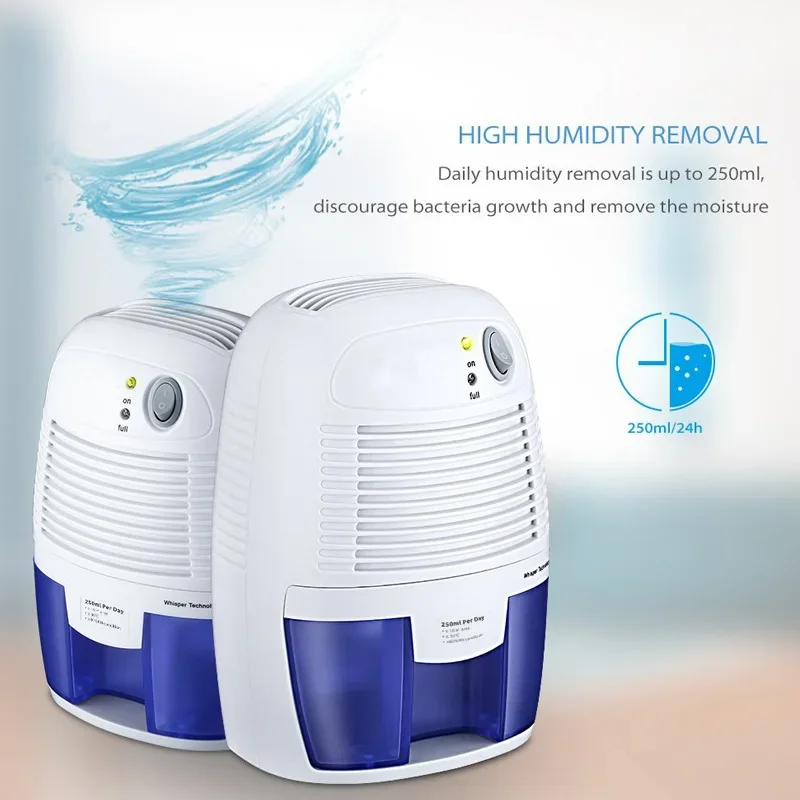 

500ml Home Air Dehumidifier Semiconductor Desiccant Moisture Absorbing Mini Air Dryer Machine Intelligent Dehumidizer