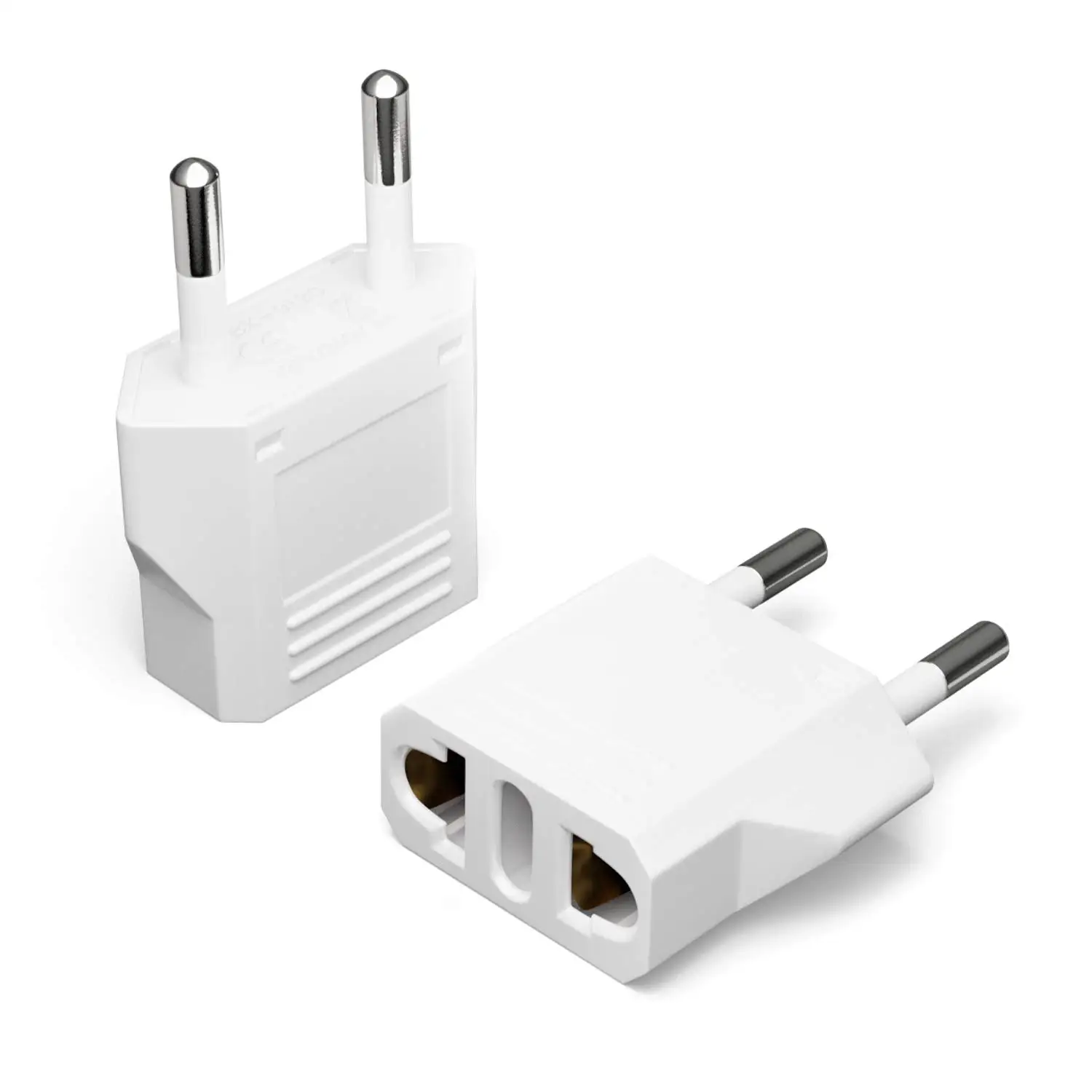 1/2pcs European travel power plug converter, US to Europe plug adapter, C-pin converter, 220V power plug - view 4