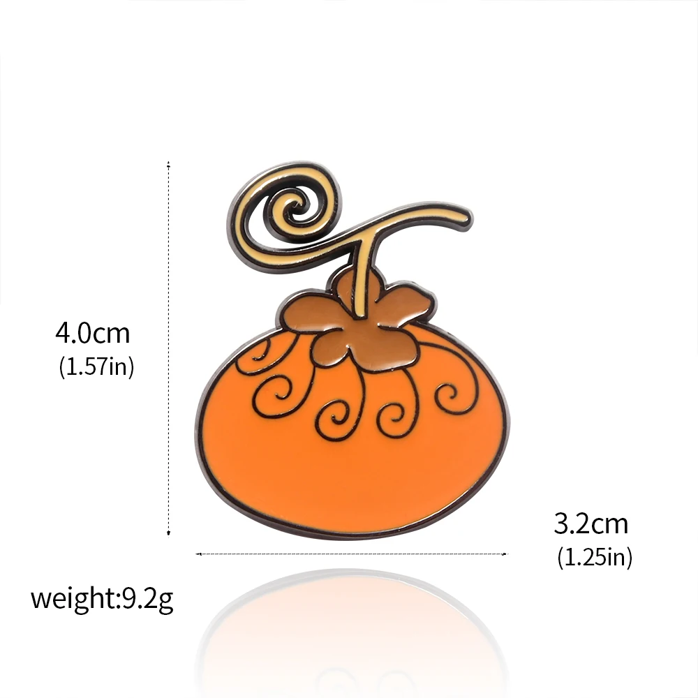 Anime Devil Fruit Enamel Pins Brooches For Women Men Clothes Backpack Badges Lapel Pin Jewelry Accessories Gifts