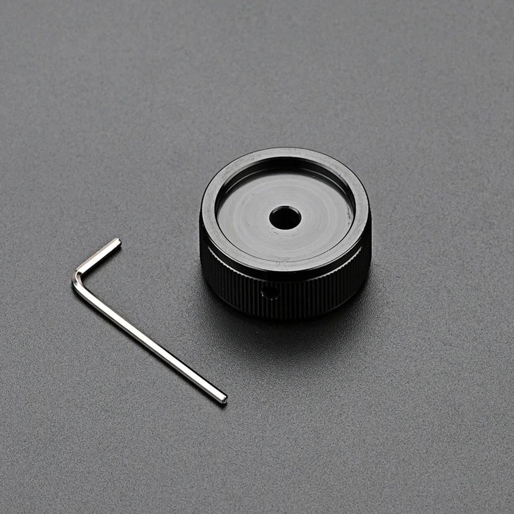

Black Aluminum Guitar Potentiometer Knobs Bass Control Knobs Knurled Finish Durable Volume Tone Control Guitar Accessories