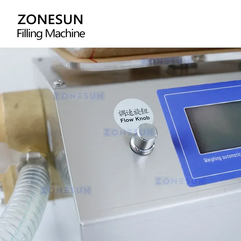 

ZONESUN ZS-GPGT1C Digital Gear Pump Weighing Filling Machine For Honey Paste Liquid Jam