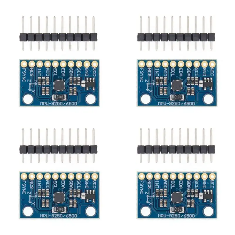 ABZZ-4X MPU-9250 GY-9250 9-Axis Sensor Module I2C/SPI Communications Thriaxis Gyroscope + Triaxial Accelerometer