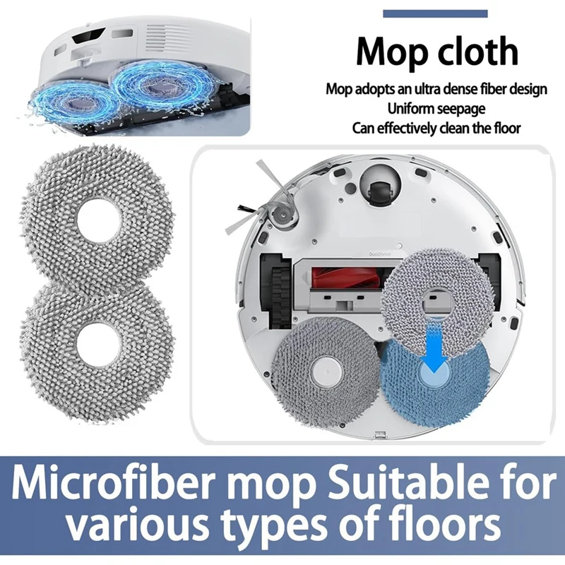 Roborock Saros 10R 로봇 진공 청소기 부품 메인 사이드 브러시 HEPA 필터 걸레 가방 용 교체 키트 액세서리
