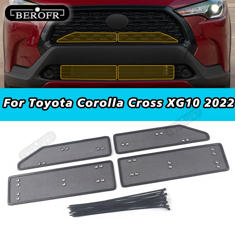 

Car Insect Proof Net For Toyota Corolla Cross XG10 2021-2022 Water Tank Cover Racing Grid Protective Net Condenser Accessory