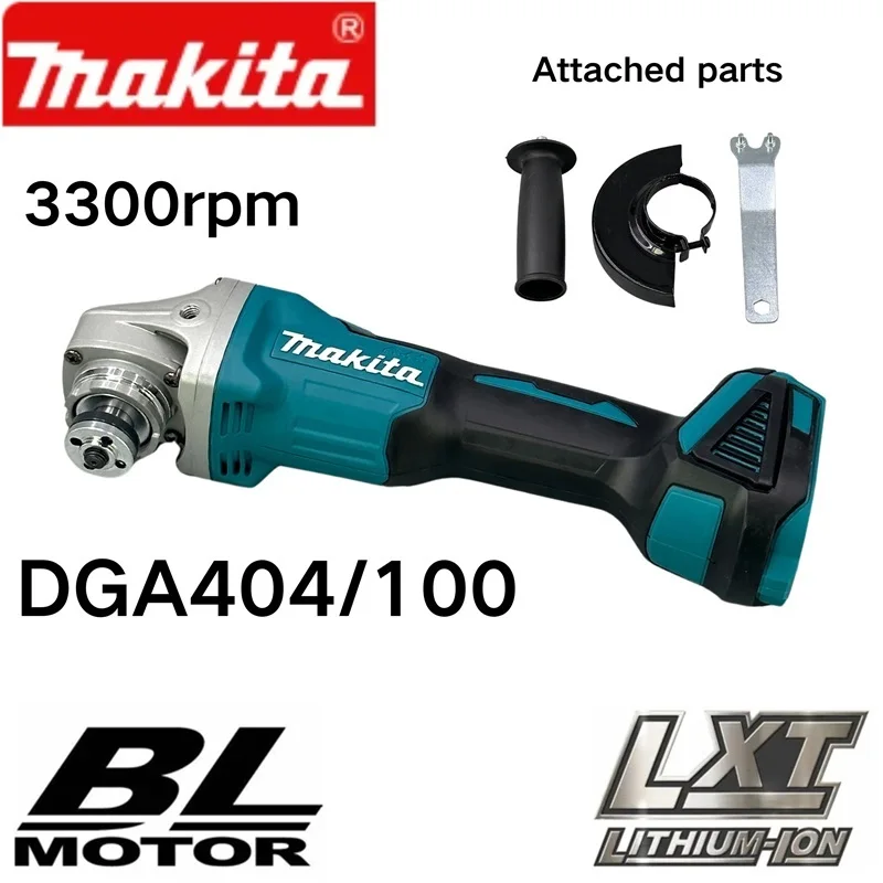 

MAKITA DGA404 100mm Mini Wireless Grinder Power Tool Brushless Sander Rechargeable Angle Cutting Machine