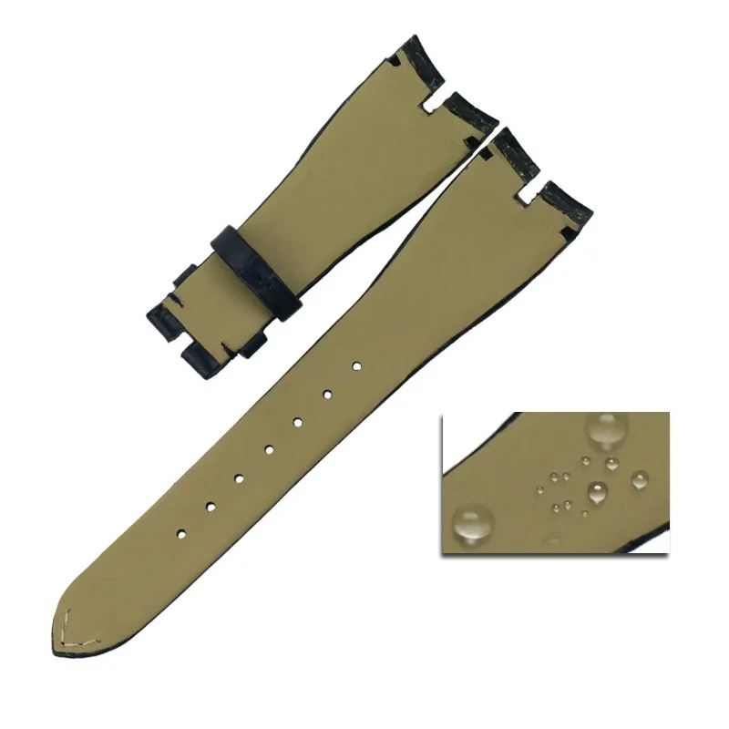 ДЛЯ ROGER DUBUIS, КОЖАНЫЙ РЕМЕНЬ ДЛЯ ЧАСОВ АЛИГАТОРА