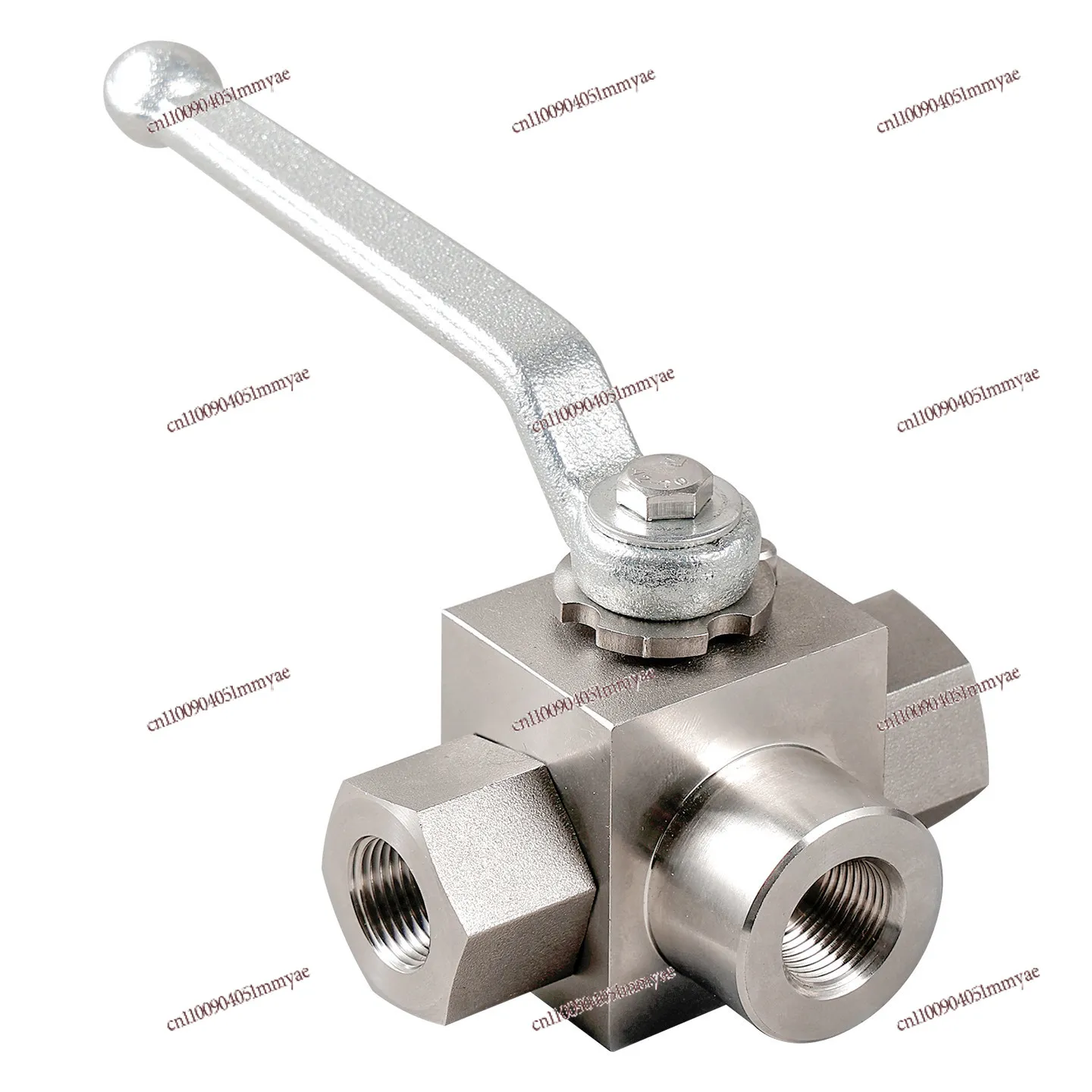 Three-way high pressure ball valve Inner and outer wire hydraulic ball valve Three-way ball valve