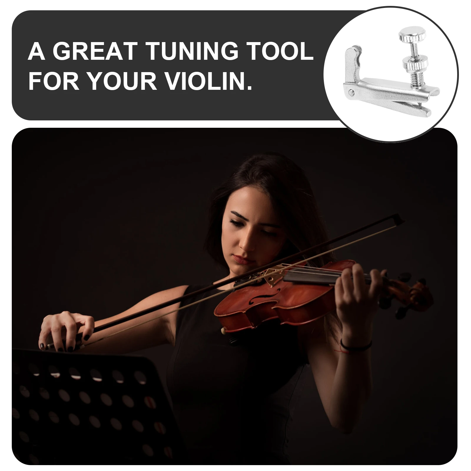

4 Pcs Violin Knob Instrument Parts Reliable Fine Tuners for Accessories Adjuster Alloy Replacement Staff