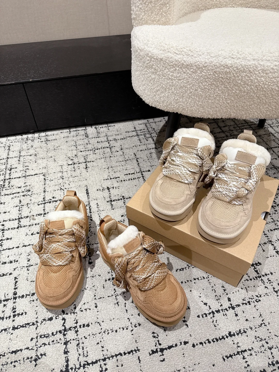 

Designer Women's Shoes Autumn and Winter Series Fur Integrated Snow Boots Women's Comfortable Thick-Soled Fleece-Lined Warm Casual Non-Slip Cotton Shoes