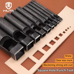 WUTA Basic 1pc Square Leather Punch Rectangle Hollow Oblong Hole Puncher Belt Strap Watch Band Cutter DIY Craft Leather Tools
