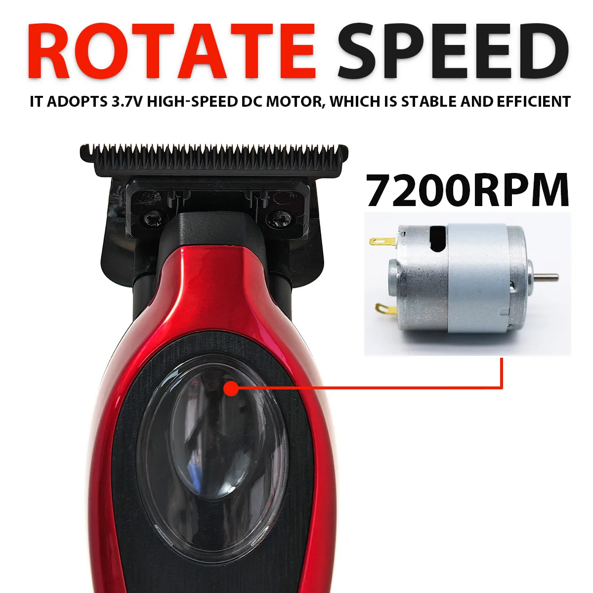 BRDCLIP BRD2035 9900RPM مقص الشعر المهنية DLC تتلاشى شفرة محرك مغناطيسي آلة قاعدة شاحن الحلاق المتقلب 7200 دورة في الدقيقة M3T