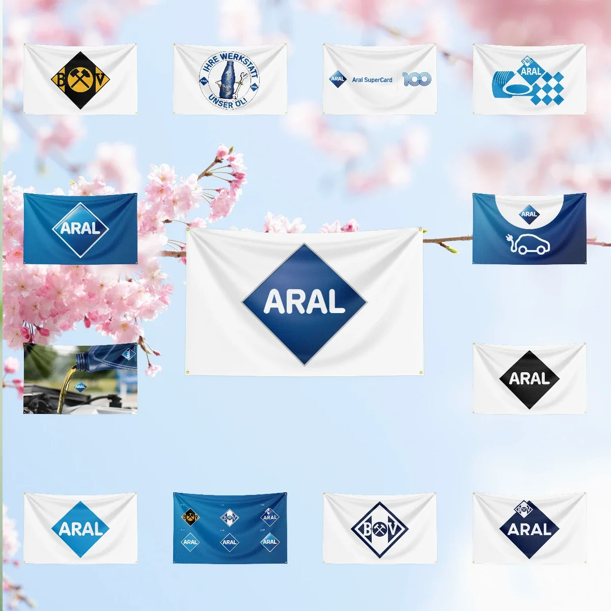 A-A-R-A-L Fuel Flag For Oil Station Garage Tuning Workshop studio fan collection home ornament