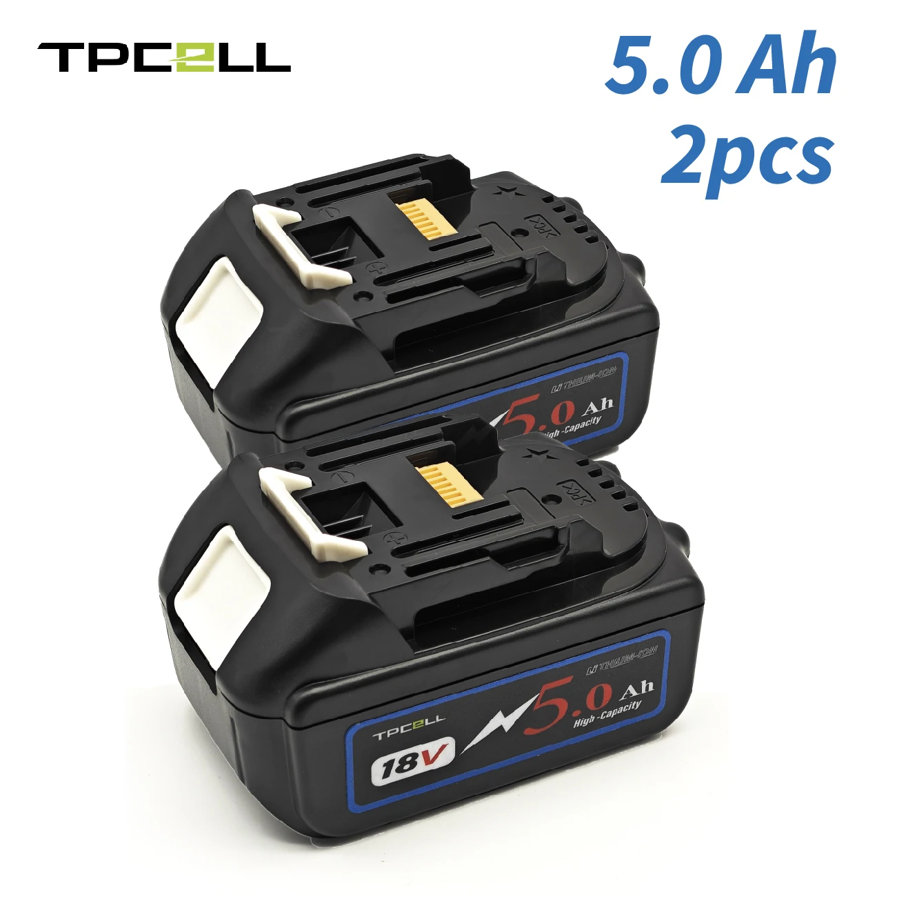 NEWTOOLS group deal - 2pcs of 5.0Ah For Makita 18V TPCELL high quality batteries