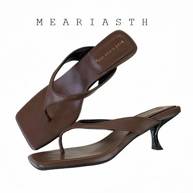 

Fashion Brand High Heel Slippers Women Slip On Slide Narrow Band Sandals Shoes Casual Female Slipper Big Size 40 Sandalias Mujer