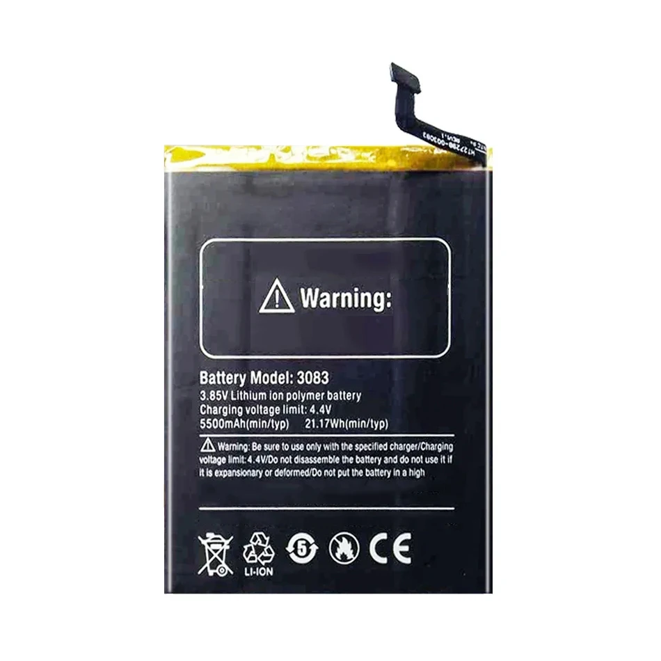 Mobile Phone Battery For Ulefone Armor 7 5500Mah