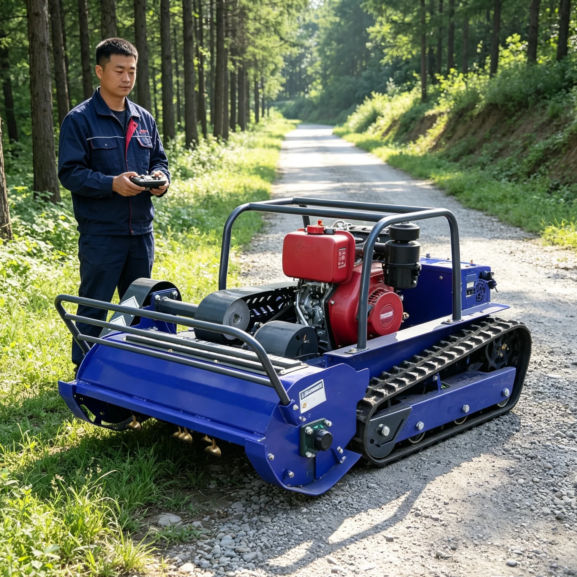 Customized Countryside Leisure Garden 1000S Intelligent Robot Lawn Mower, Upgraded Hammer Blade, Wireless Industrial Remote Opti