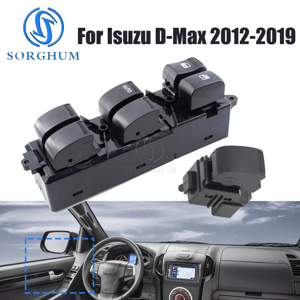 SORGHUM Car 8-97417469-0 8-98192251-1 894728490 8981922491 Electric Power Window Master Switch For Isuzu D-Max Pickup 2012-2019