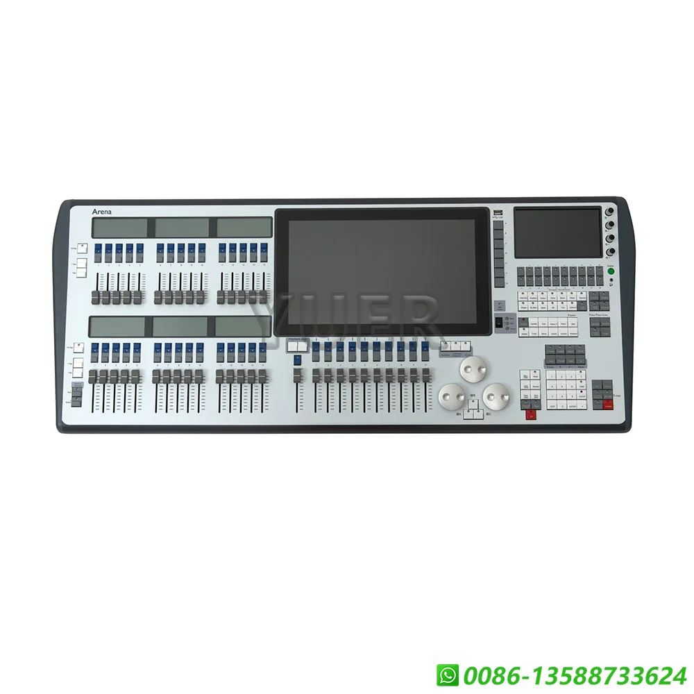 Titan V16 Arena Console DMX Controller Windows System I7 6500 CPU 240G SSD 6 LCD Screen 16DMX 8192 Channels For Stage Lighting