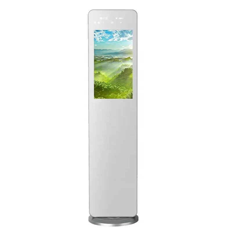 

smart air purifier aroma diffuser+TV advertising screen CADR 900m3/h new design aromatherapy air purifier 2023 uv air purifier