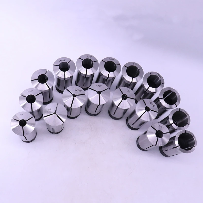 17PC 5C Collet Set,1/8, 3/16, 1/4, 5/16, 3/8, 7/16, 1/2, 9/16, 5/8, 11/16, 3/4, 13/16, 7/8, 15/16, 1 Inch, 1-1/16, 1-1/8 Promoti