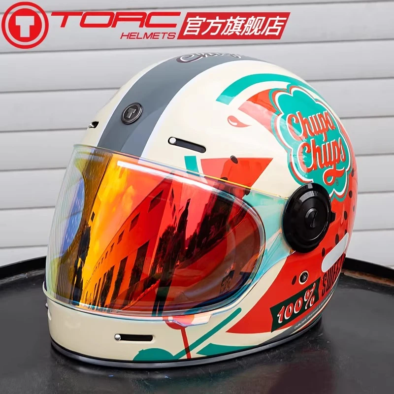 

TORC T1 Motorycle Helmet Moto Retro Helmet ECE DOT Men Motorbike Riding Motocross Vintage Full Face Helmets Capacete De Moto