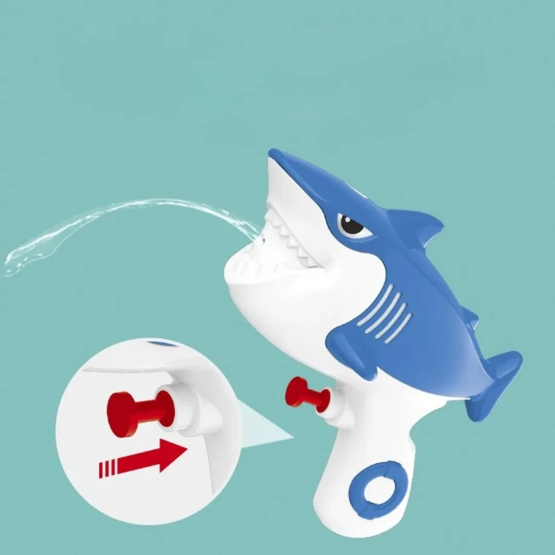 1 pz pistola ad acqua per bambini giocattolo estivo piscina sport acquatici soffio pesce squalo bambini gioco da spiaggia acqua giocattoli all'aperto per bambini regali di compleanno