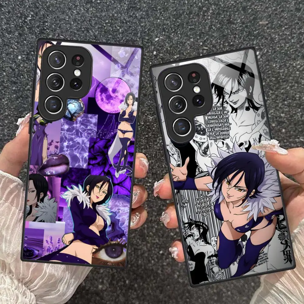 Seven Deadly Sins Merlin Phone Case for Samsung Galaxy S26 S25 S24 S23 S22 S21 S20 Note20 Plus FE Ultra Glass Protective Cover - view 4
