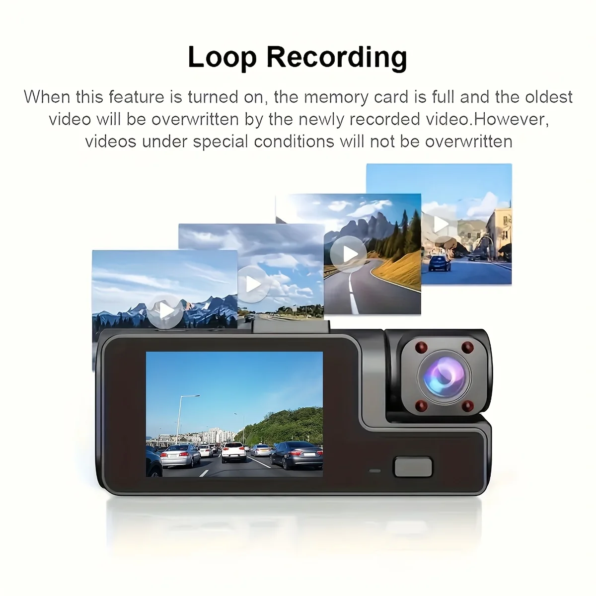 1080P HD Wireless Security Camera with WiFi, USB Rechargeable, Compact Design for Home & Outdoor Surveillance, Black